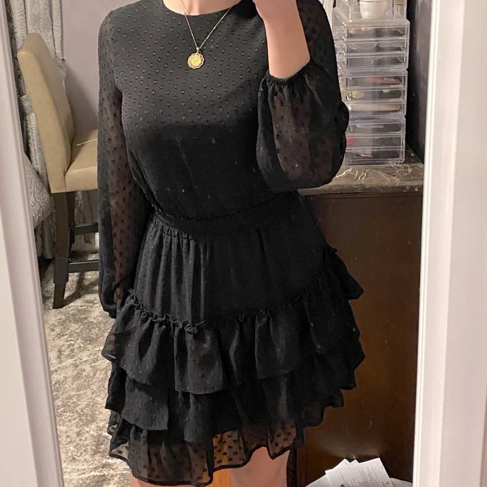 Ruffled tier dress